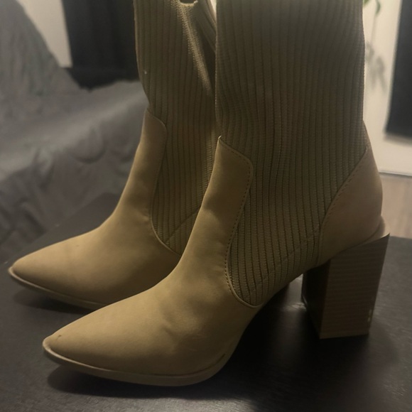 Call It Spring Shoes - Call It Spring Tan Heeled Boots